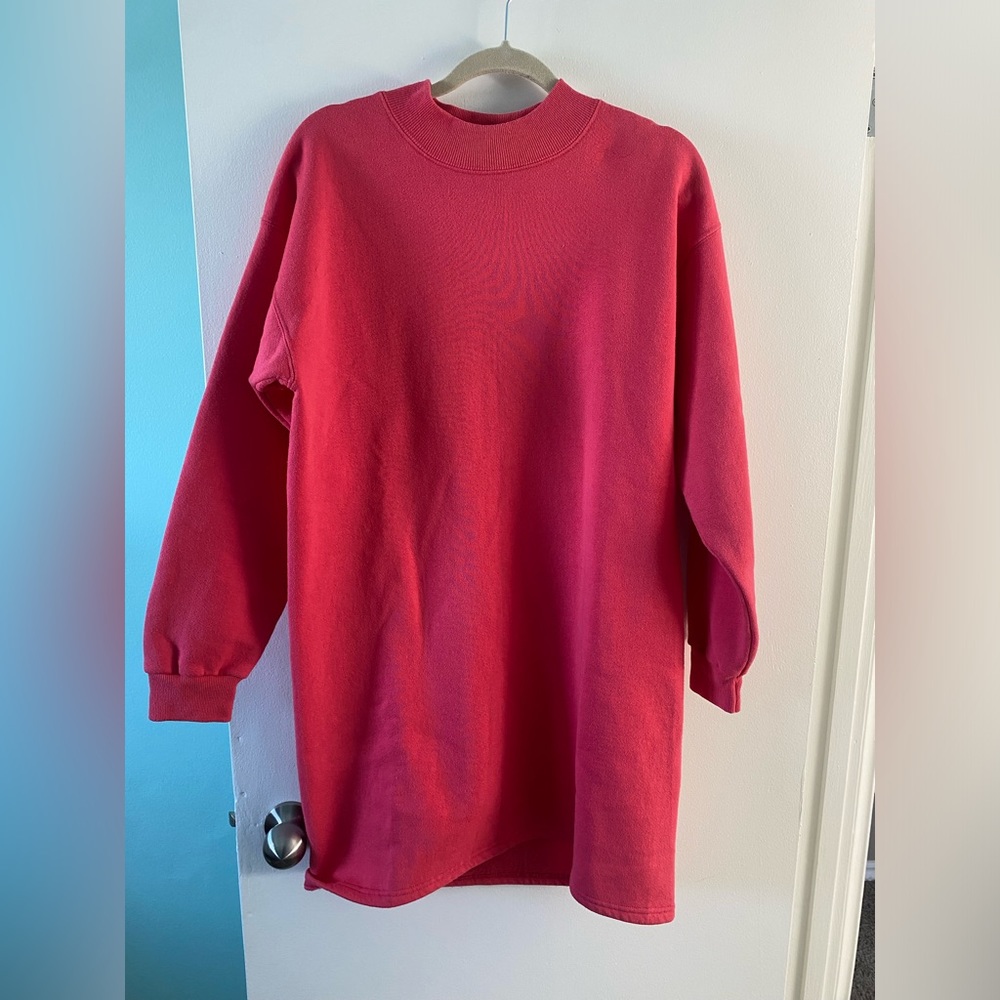 Vintage OSFM Lee heavyweight coral crew neck sweater